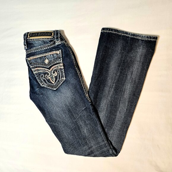 ROCK REVIVAL Tali Bootcut Jeans Size 24 - Picture 1 of 13